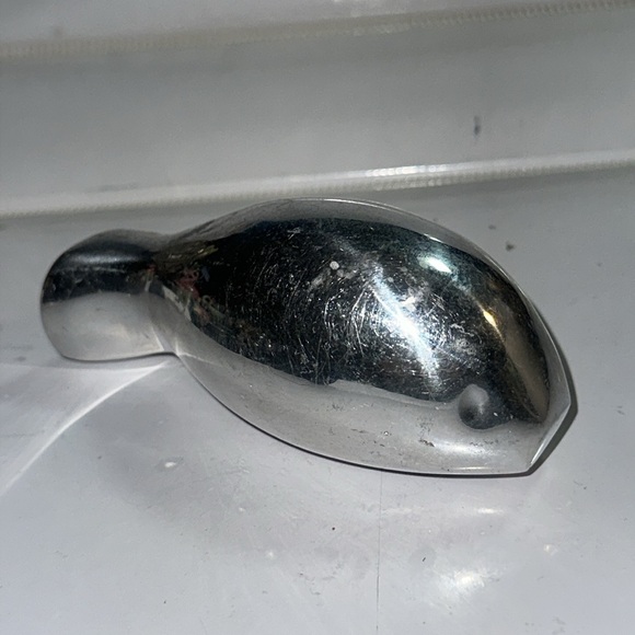 Lot of 3, Vintage Leo Schimanszky Chrome Modernist Hamster, Bunny and Koi? - Picture 14 of 15